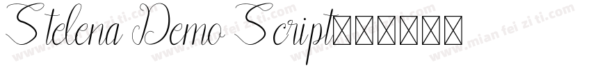 Stelena Demo Script字体转换